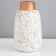 Table lamp "Kiang" 1x40W E14 white/gold 22x22x38cm