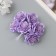 Decor for creativity "Camellia" purple (1 set = 1 bouquet) in the bouquet 6 pcs 4x11 cm