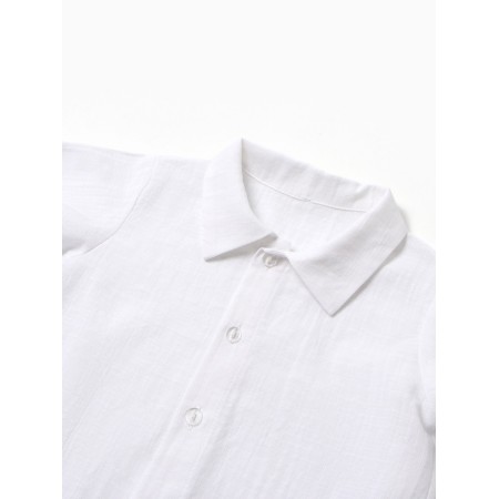 Costume (shirt and overalls) I, I grow 68-74 cm, blue-1