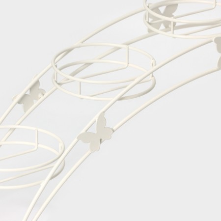 Flowers stand "Arca-5", d = 12 cm, white color-3