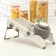 Magistro stormy vegetable engine, with a controlled cutting angle, stainless steel, 35 × 15 × 14 cm, white color