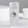 Candle in the cake on the skewer "Air star", number 8, 3.5 cm, silver
