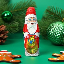 New Year. Chocolate figure 