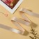 Glass for straps, shiny, 15 mm, 10 ± 0.5 m, beige color