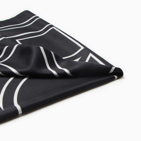 Women's scarf minku 70*70 cm, black-1