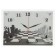 Carting clock is wall-mounted, interior "chess party" silent, 25 x 35 cm