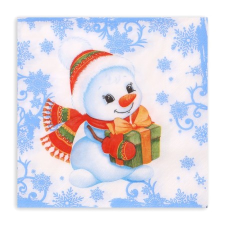New Year's napkins Paper Lilia "Winter Morning", 2 layers, 33x33 cm, 20 pcs-1