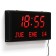 Electronic wall clock "Solomon", with an alarm clock, 38 x 19 x 5 cm, red numbers