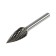 Bordra tundra Type G Parabolic pointed, 12 x 25 mm, shank 6 mm