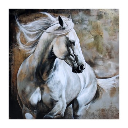 Picture on canvas "White Horse" 50*50 cm