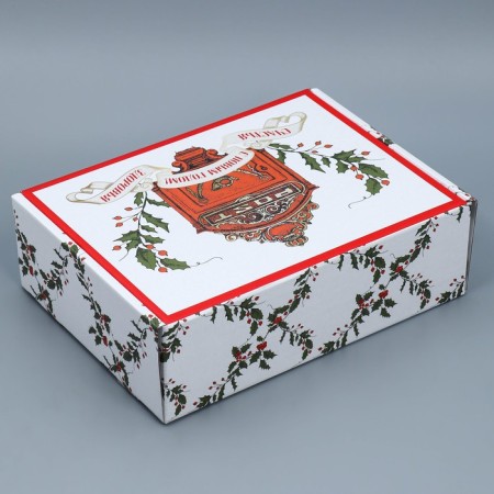 Folding box "Retro Post", 30.7 x 22 x 9.5 cm, New Year-4
