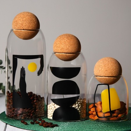 Bank for storage "Abstraction", 400 ml, 13.5 × 9 cm-6