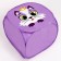 A basket for storing a toe with a cat “Kitik”, 42 x 42 x 42 cm, purple