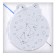 Christmas tree decoration for painting "Christmas trees" 4 pcs., Brush