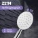 Shower Lake Zein Z2597, 1 mode, round, polished stainless steel