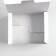 The box is folding, for chicken wings. Nuggetsov, 15 x 9.5 x 7 cm