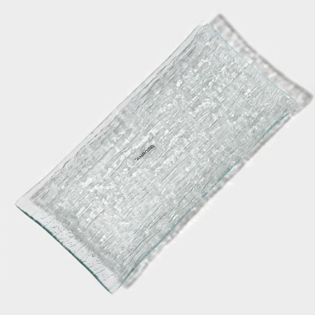 Glass Serving "Texture", 25.5 × 12.5 cm, rectangular-3