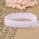 Knitted lace, 25 mm × 10 ± 1 m, white color