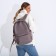 Women's backpack of artificial leather on the zipper Textura, color gray color