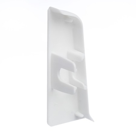 End (pair) for skirting boards 55mm "decoration", 001 white-1