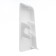 End (pair) for skirting boards 55mm "decoration", 001 white