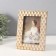 Photo frame Polystone 10x15 cm "Cubes" golden 1.7x15.2x19.8 cm