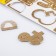 Cardboard stickers with foil "Love"