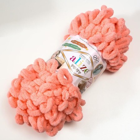 Yarn "Puffy" 100 % micropoliester 9m/100g (529 itself)-1