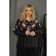 Female blouse, size 54, black color