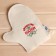 Set for the bath "Master of the bath" 2 items hat, mittens with embroidery