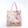 The bag is economic on the button, the color is pink