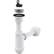 Сифон для раковины Alcaplast A411, DN=32 мм, с решеткой из нержавеющей стали DN=63мм