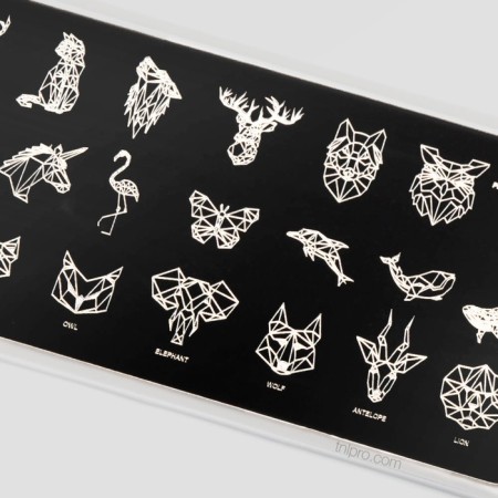TNL Premium stamping plate "Geometric animals"-1