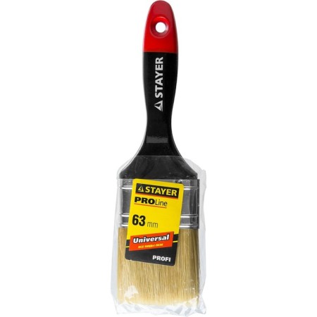Brush flat Stayer Universal 0104-063, natural bristles, wooden handle, 63 mm-3