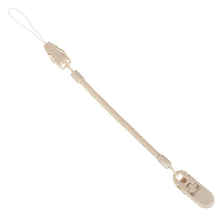 Nipple - orthodontic dummy, silicone, +6 months, with a holder, beige color-11