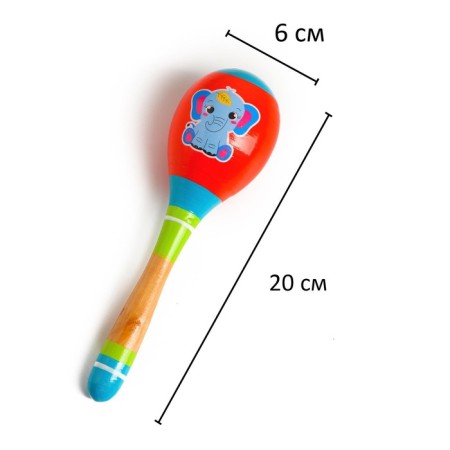 Musical toy Marakas "Elephant", 20 cm-1