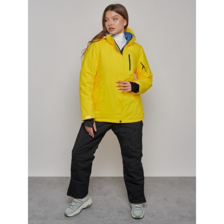 Ski suit female, size 42, yellow color-21