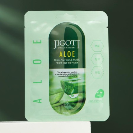 Jigott's tissue mask, with aloe extract, 27 ml
