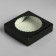 Gift box of the team with a window, 11.5 x 11.5 x 3 cm, black