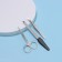 Manicure set, 3 objects, on a blister, silver/black color