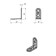 MK-1 bracket, 32 x 32 mm, zinc coating
