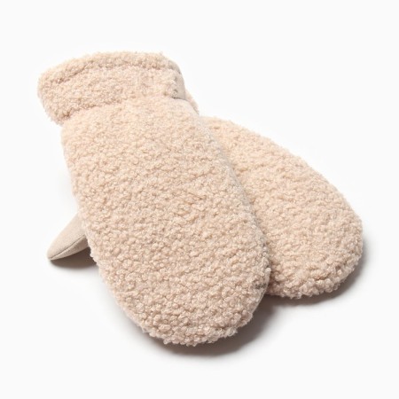 Women's mittens for claim Minaku 25 cm beige