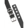 Pecado BDSM bracelets, from one strap with eyelets, genuine leather, black