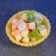 Figure soap "Tartlet with Olivier salad" 6.5x6.5x3cm