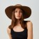 Women's hat Minaku "Leopard" Brown color, rr 56-58