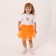 Carnival set "Fox": T -shirt, skirt, rim, tail, thermonayleki, height 98–110 cm