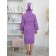 Terry robe of children's "ears", size 30, color Lilac
