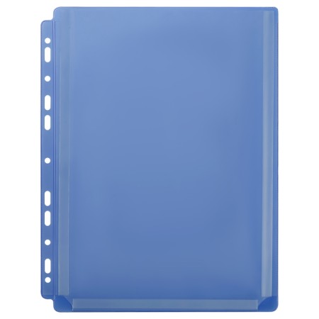 A4, 180 μm, calligrata top, PVC, with extension, matte, vertical, 5 pieces, blue
