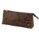 Lightning cosmetic bag, brown color