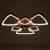 Causteen with PDU 671116/6 LED 174W Dimmer 3 modes 3000-6000k Coffee 65x65x12 cm Bayerluux